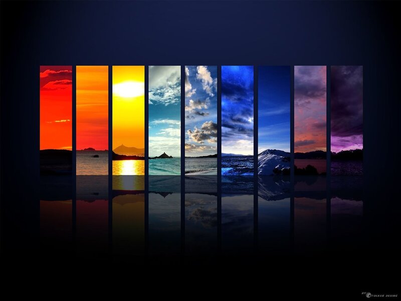 Rainbow Sky Panels