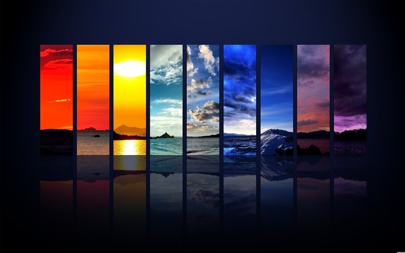 Rainbow Sky Panels — Red