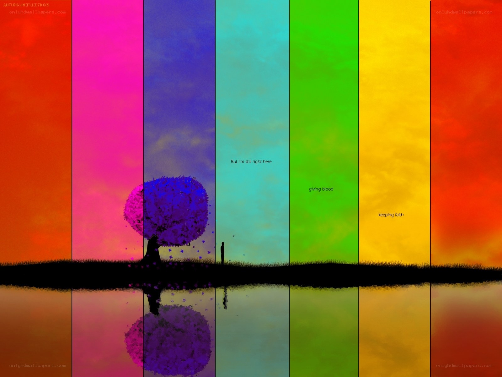 Rainbow Sky Reflections