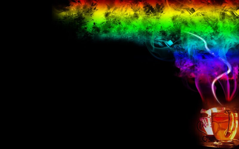 Rainbow Smoke from Tea
