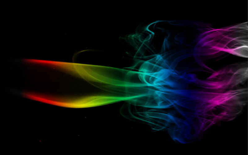 rainbow smoke swirl