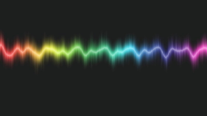 rainbow sound wave animation
