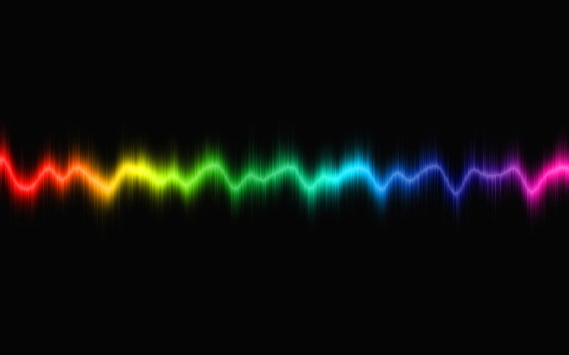 rainbow sound wave animation