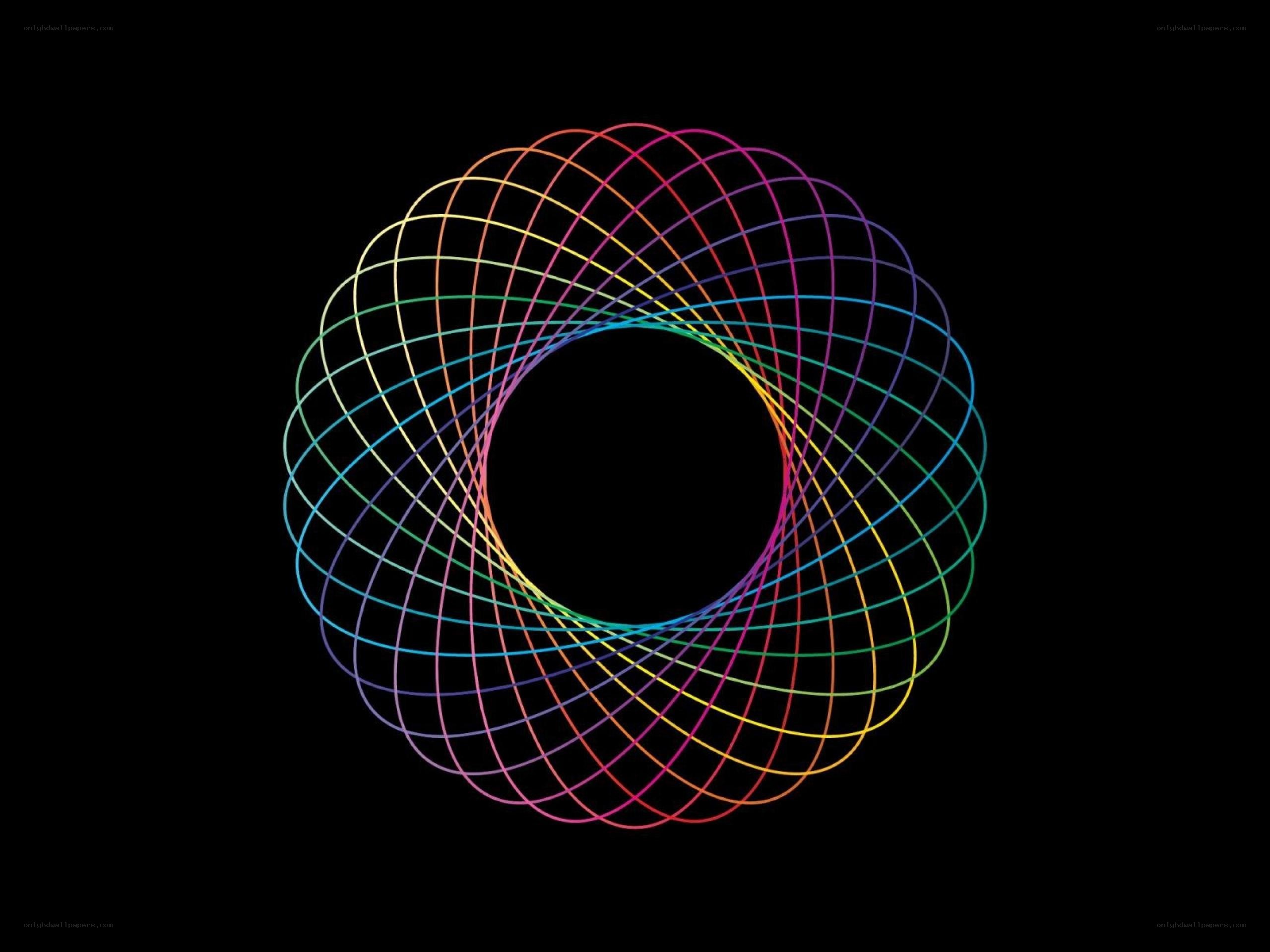rainbow spiral pattern