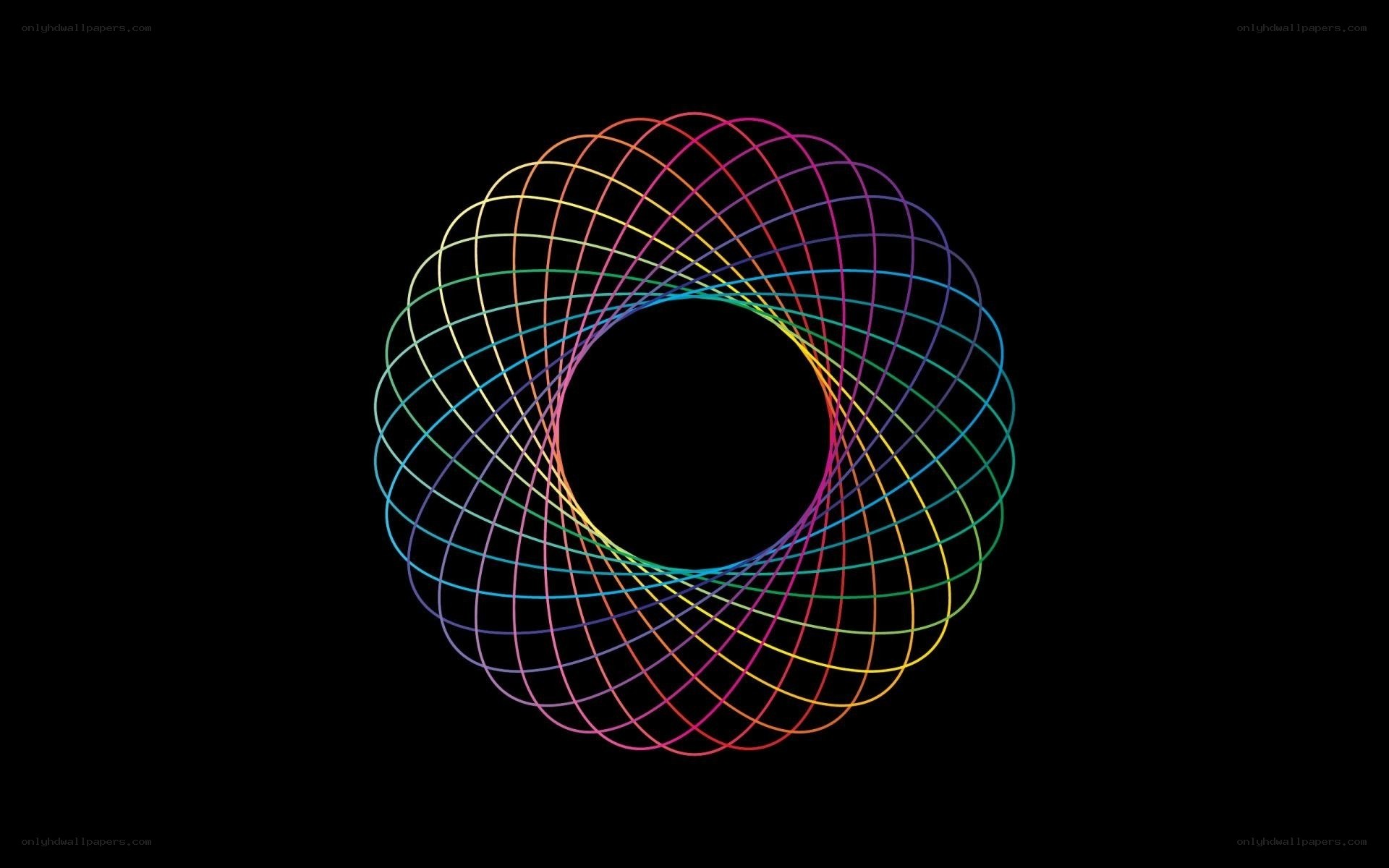rainbow spiral pattern