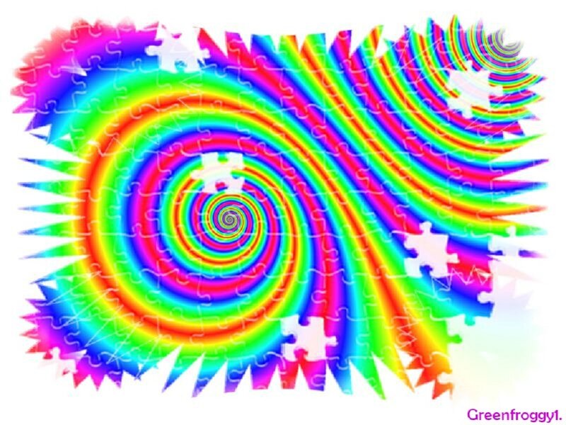Rainbow Spiral Puzzle