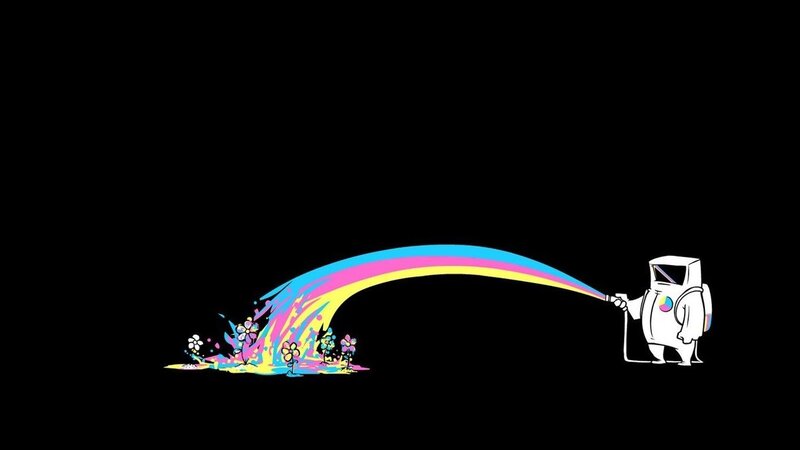 rainbow sprayer robot