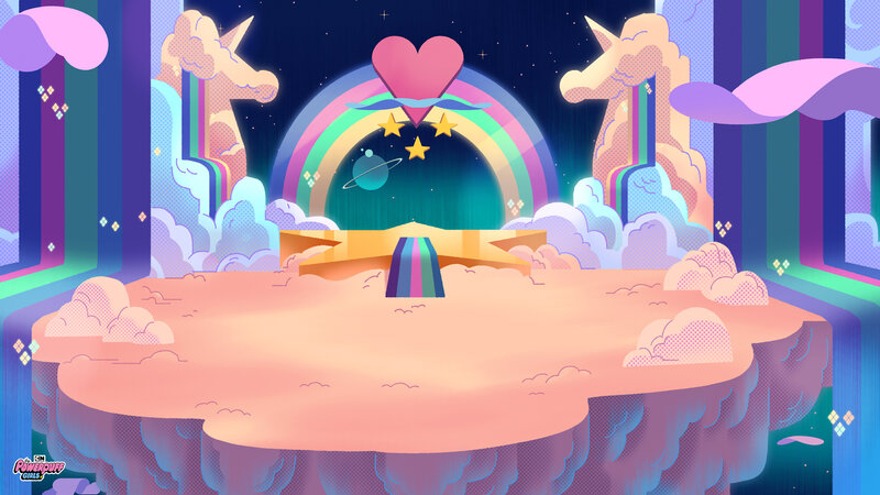 Rainbow Stage with Unicorns