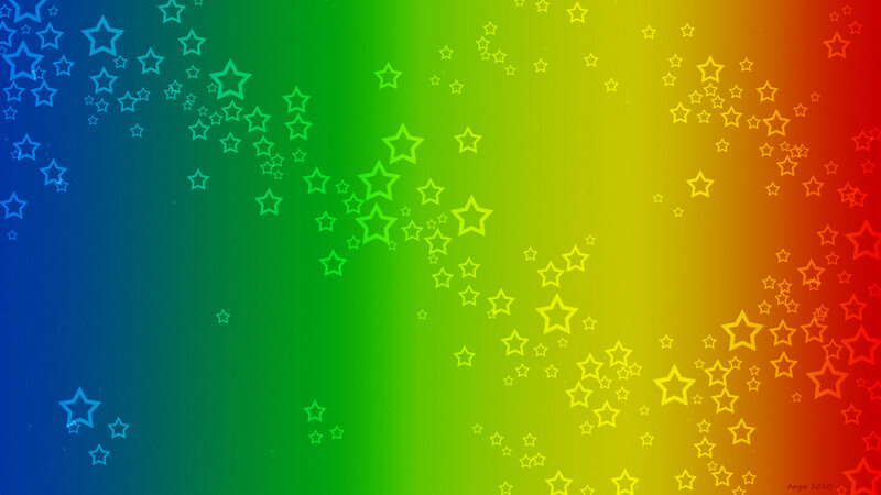 rainbow star background