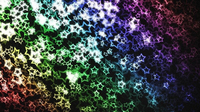 rainbow star pattern