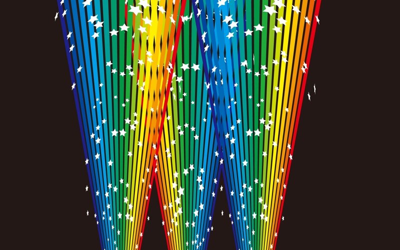 rainbow starburst pattern