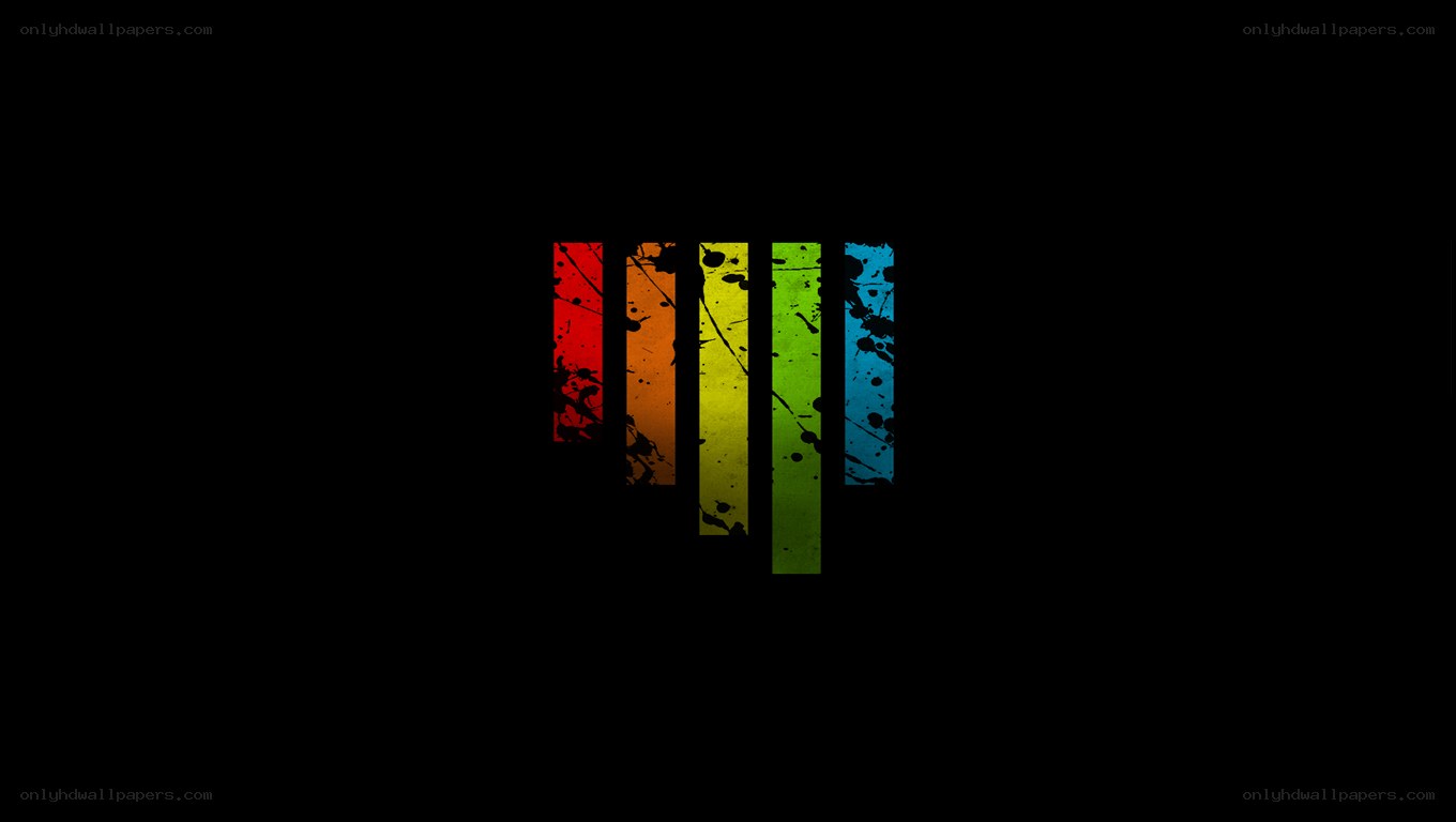 rainbow stripes abstract design