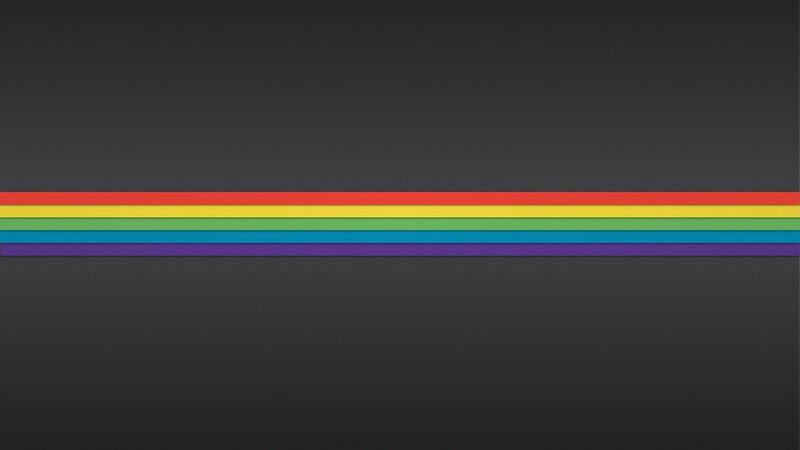 Rainbow Stripes — Black