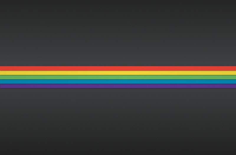 rainbow stripes on dark background