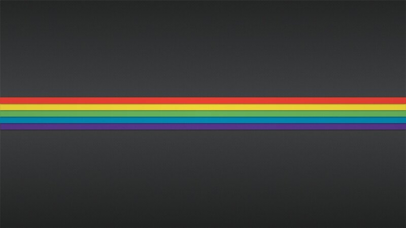 rainbow stripes on dark background