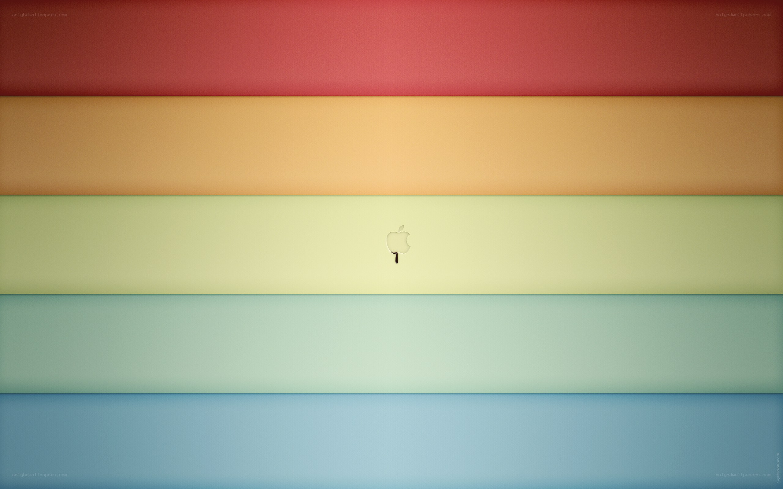 Rainbow stripes with Apple logo