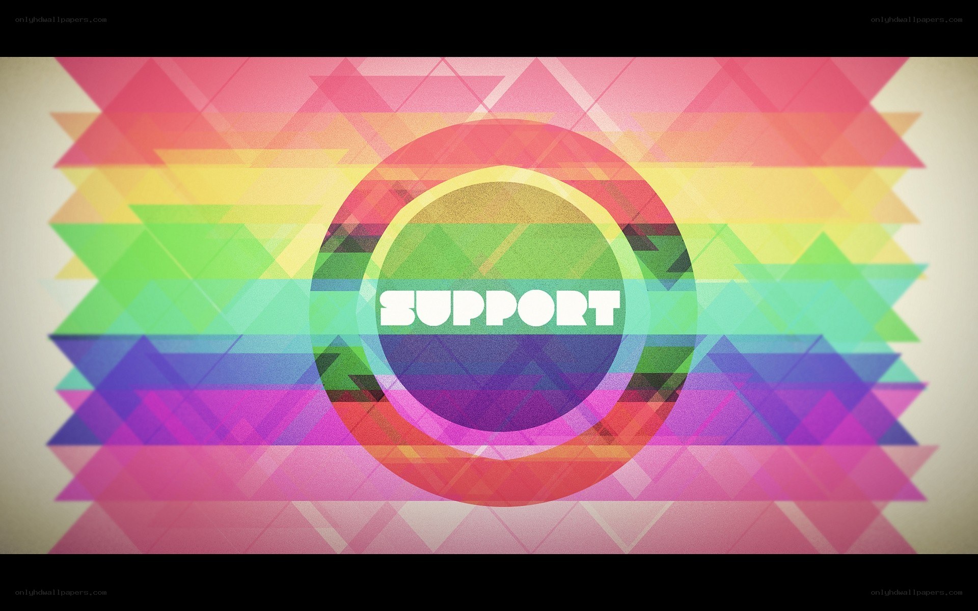 Rainbow support graphic