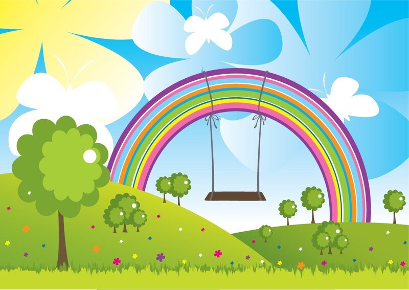 Rainbow Swing on Hill