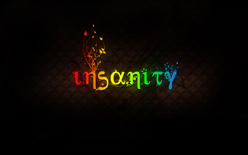 Rainbow Text Art — Black