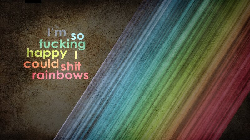 rainbow text art