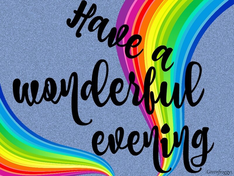 Rainbow Text Design — Blue