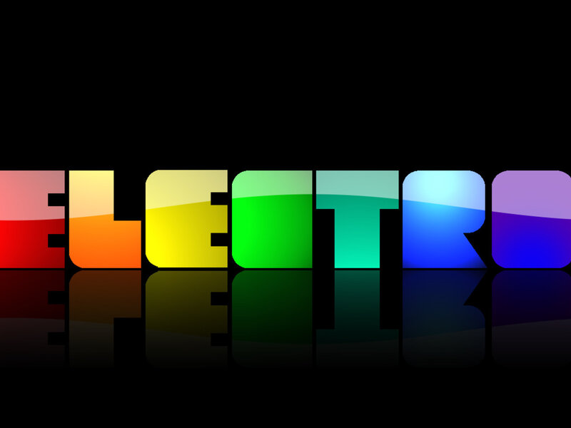 Rainbow text logo