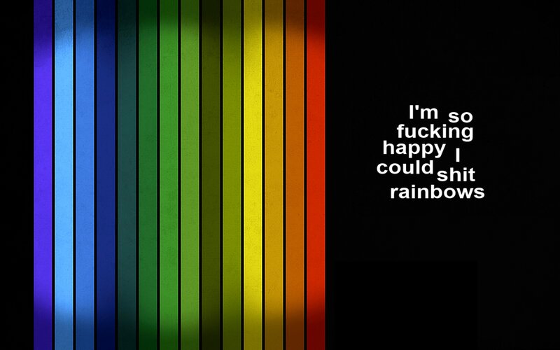 rainbow text meme