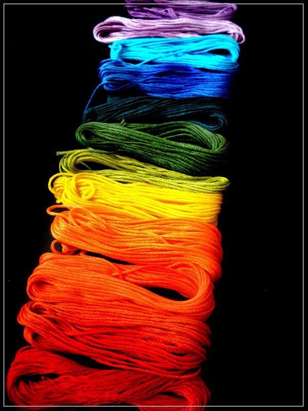 Rainbow thread collection