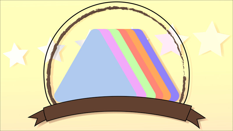 Rainbow Triangle in Circle