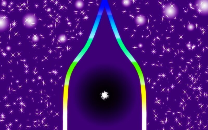 Rainbow Tunnel in Space
