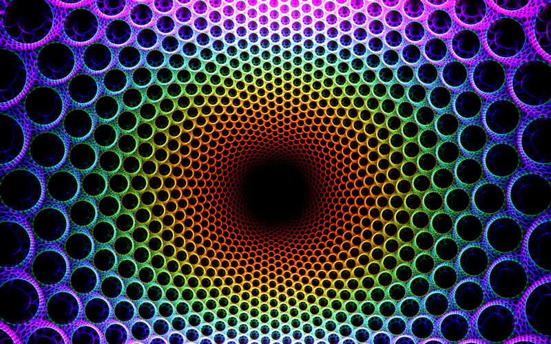 Rainbow Tunnel Pattern