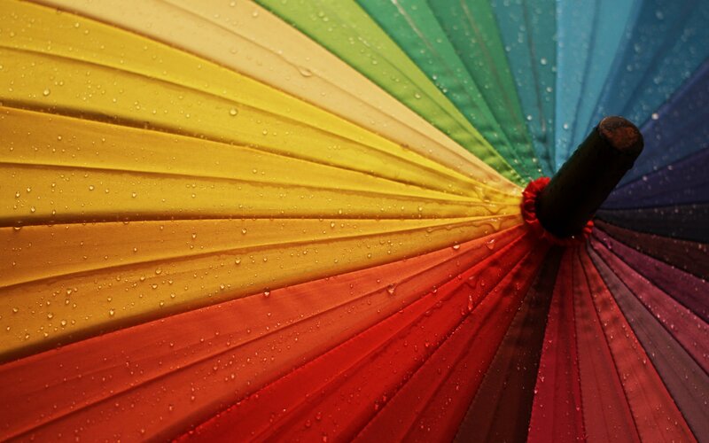 Rainbow Umbrella Interior
