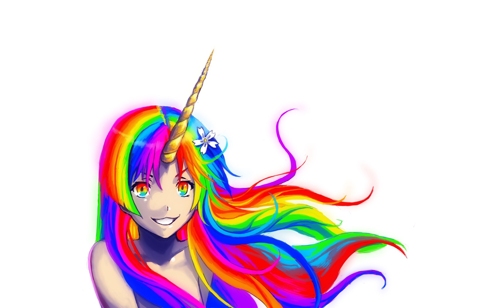 rainbow unicorn girl