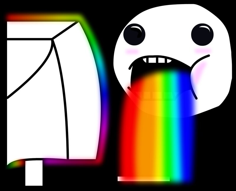 Rainbow Vomit Character