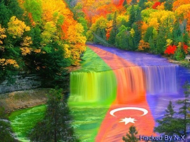Rainbow Waterfall — Green