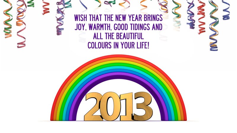 Rainbow with 2013 Text