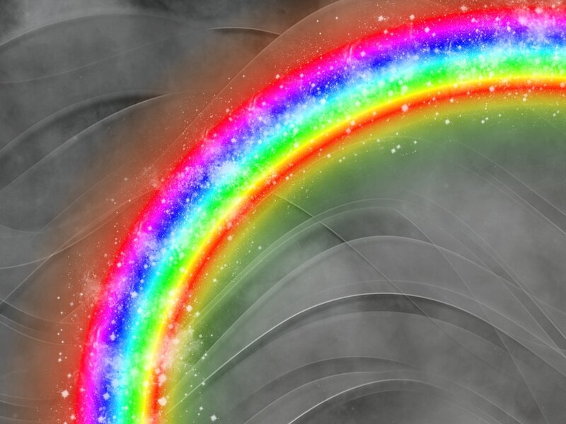 Rainbow with Sparkles — Dreamy