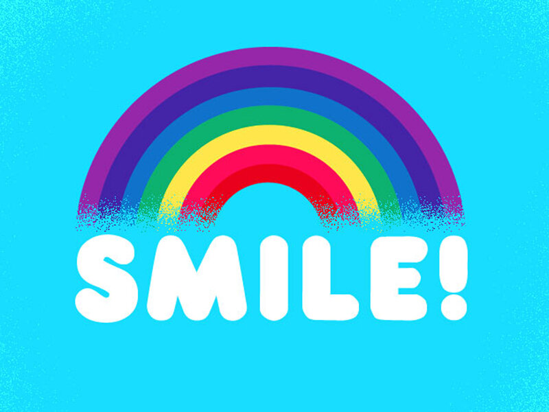 Rainbow with Text