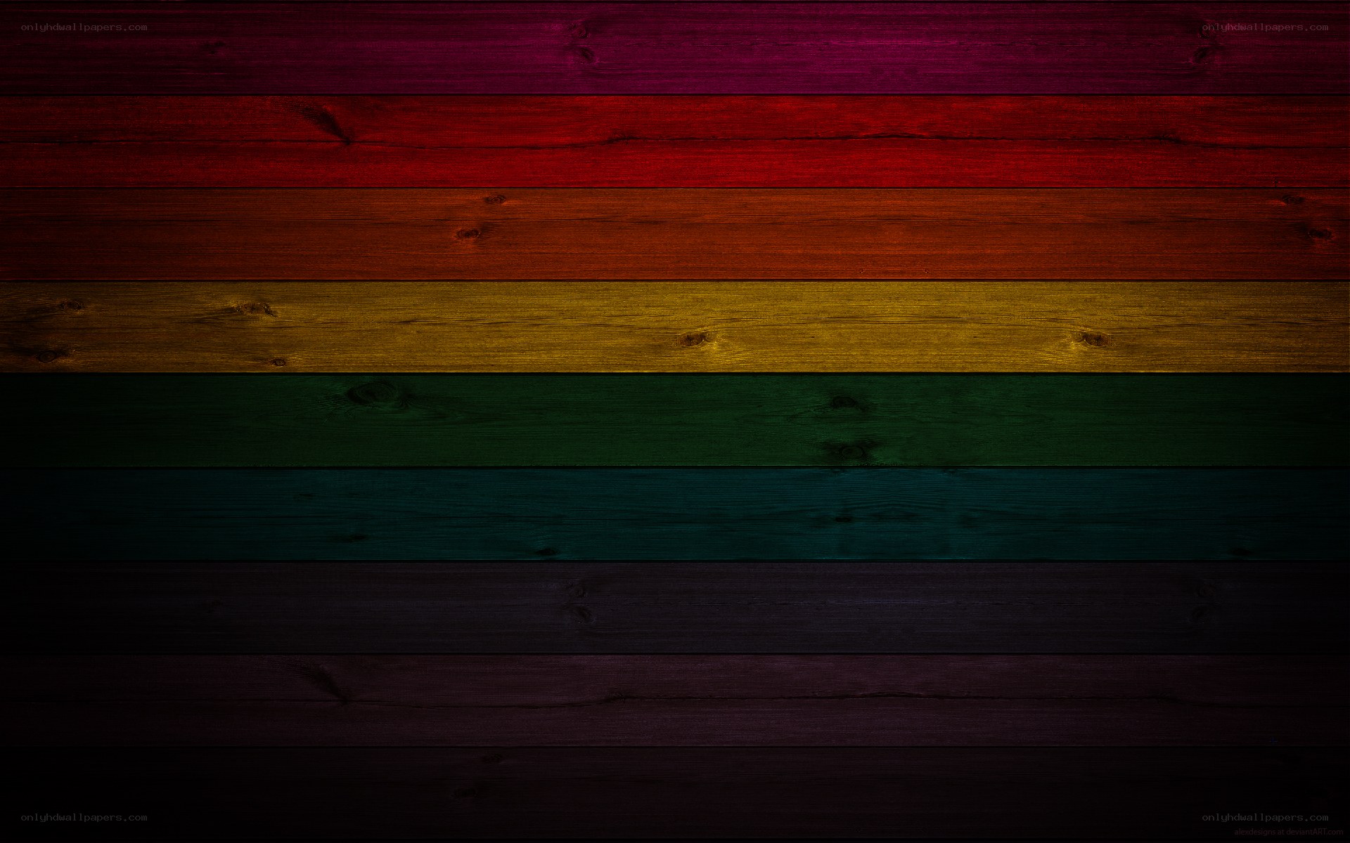 Rainbow wood texture background
