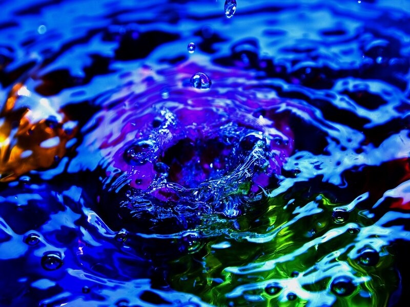 Raindrop on Water