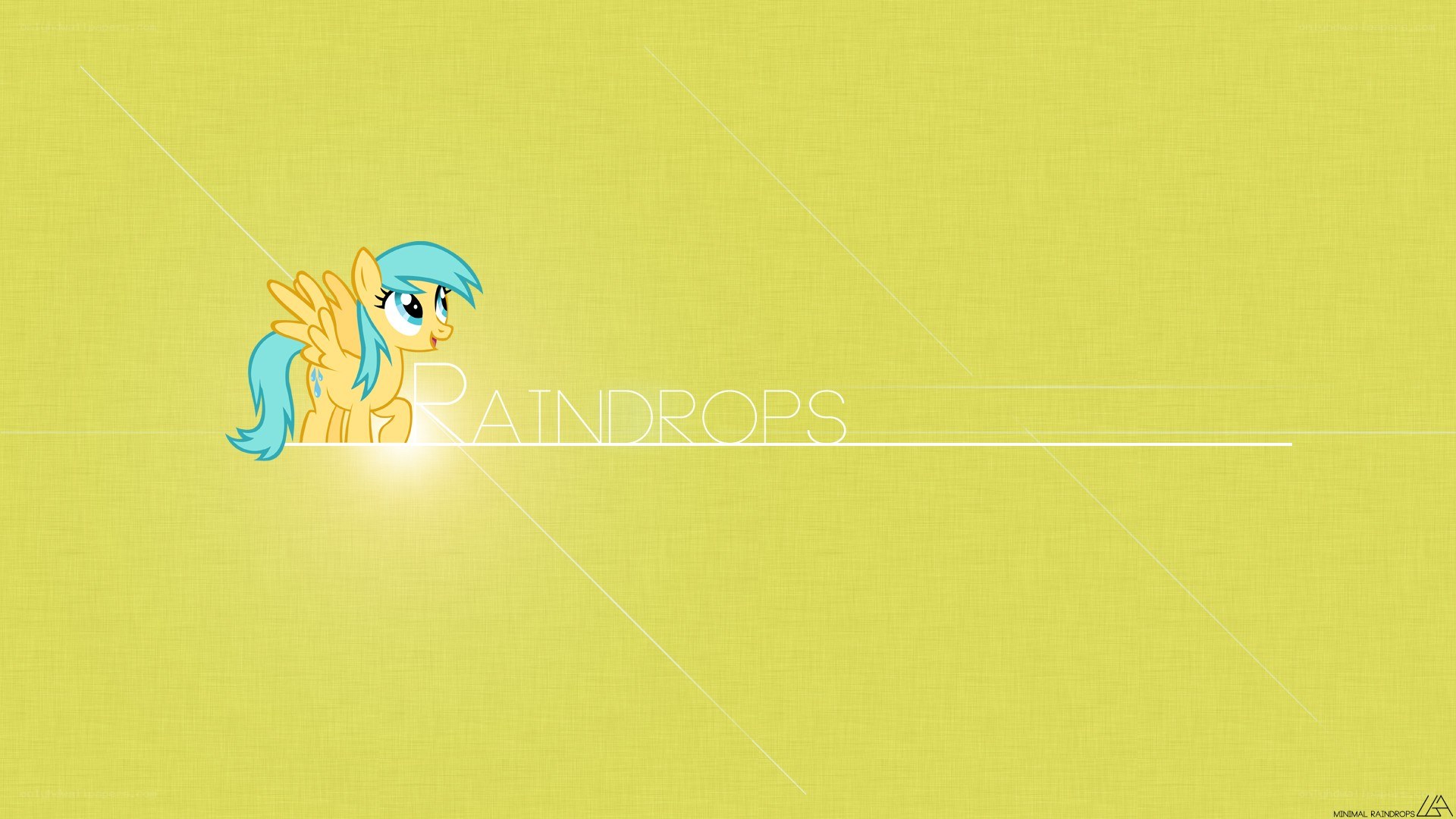 Raindrops character wallpaper