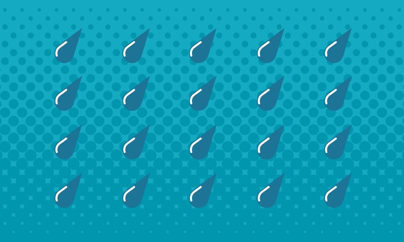 Raindrops Falling — Blue