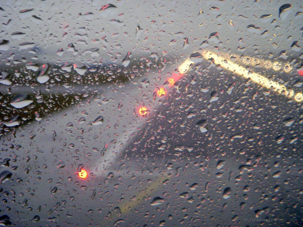 raindrops on a car window