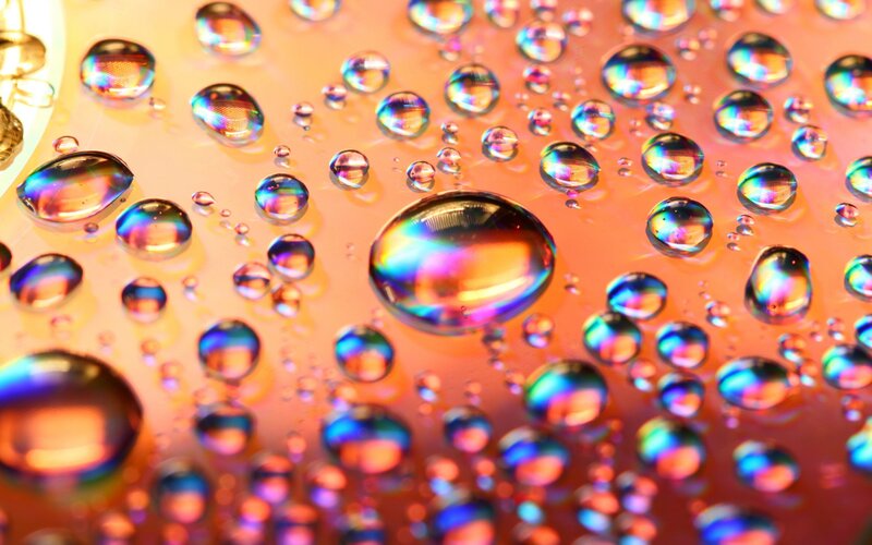 Raindrops on a CD
