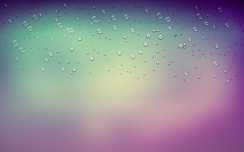 raindrops on a colorful gradient
