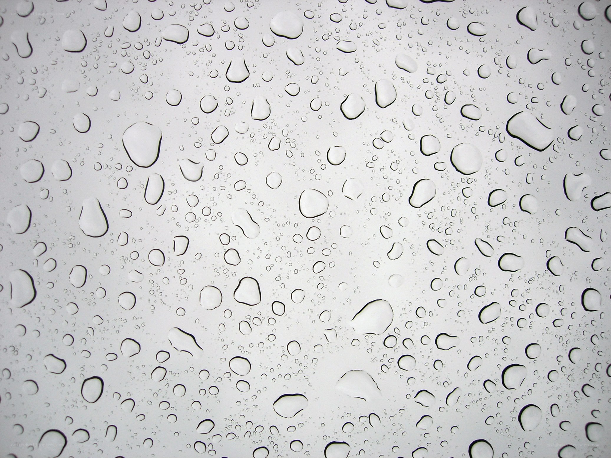 raindrops on a glass surface