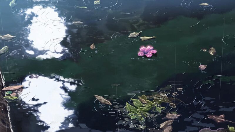 raindrops on a pond