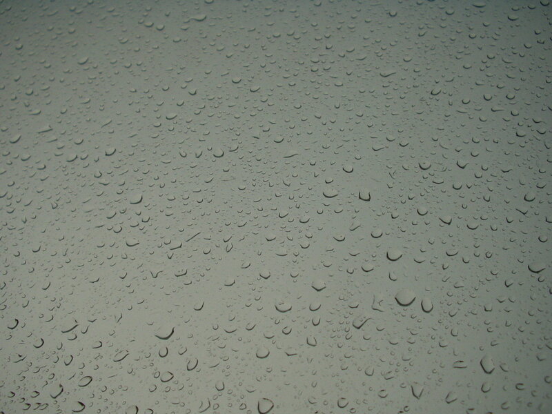 raindrops on a surface