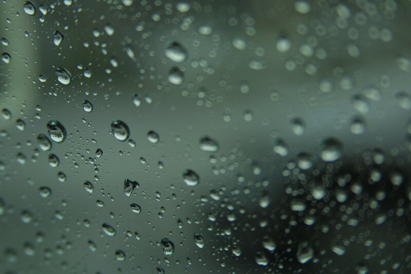 raindrops on a window