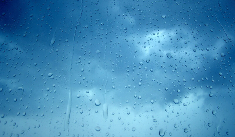 raindrops on a window